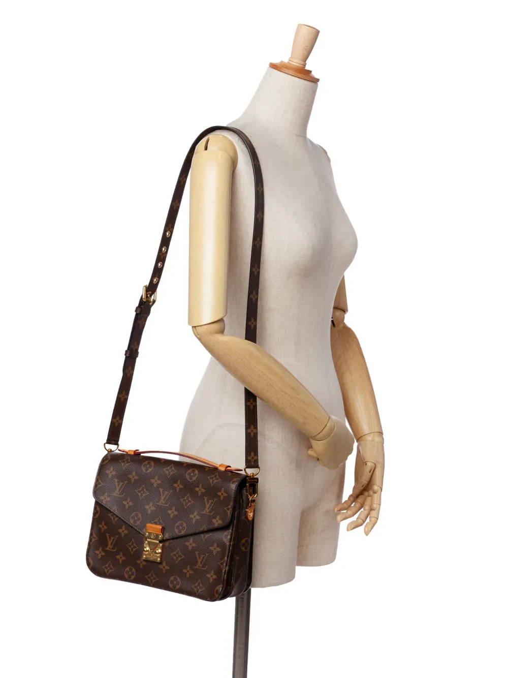 Pre-owned Louis Vuitton 2017 Monogram Pochette Metis Satchel