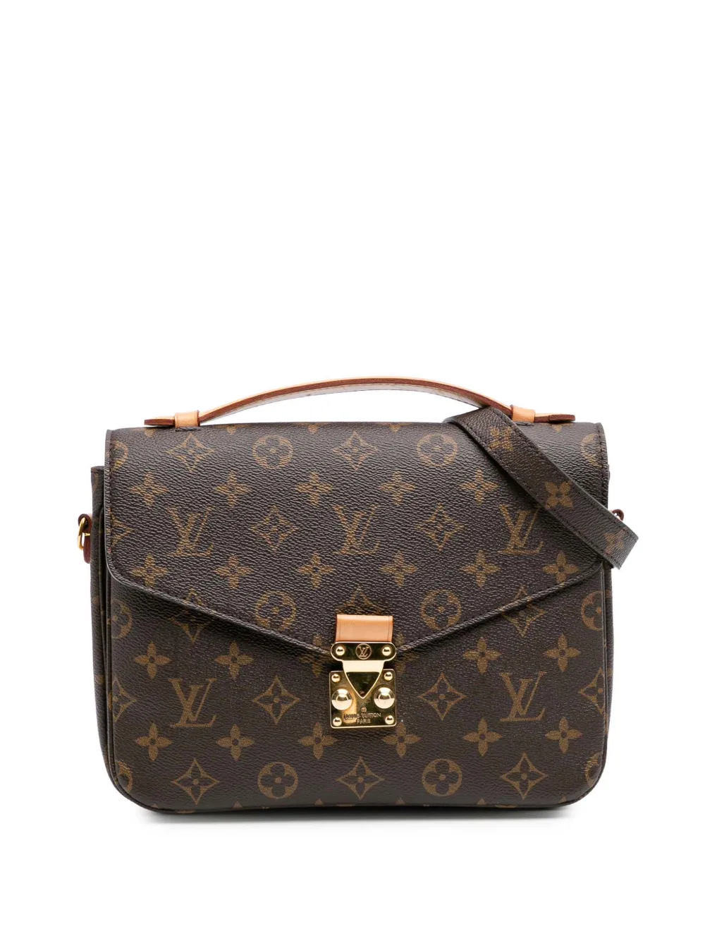 Louis Vuitton Pre-Owned 2021-2025 Monogram Pochette Metis satchel | Brown | Image 1