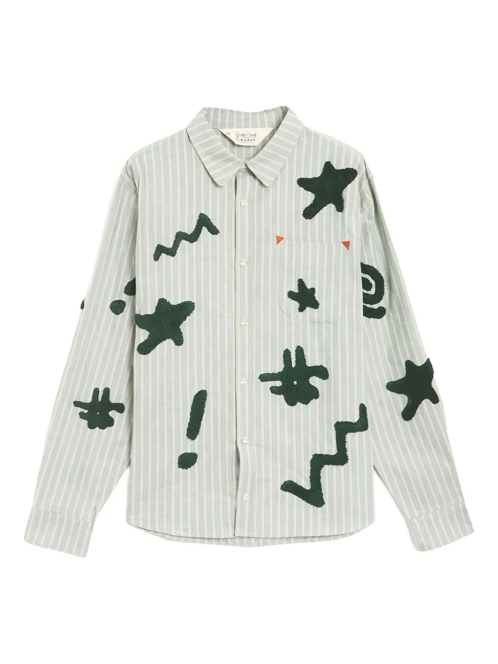 Brain Dead striped shirt | Grey | Image 1