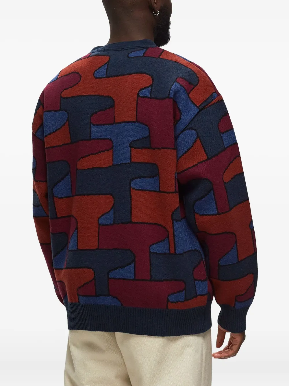 By Parra Abstract-pattern Button Cardigan In Multi