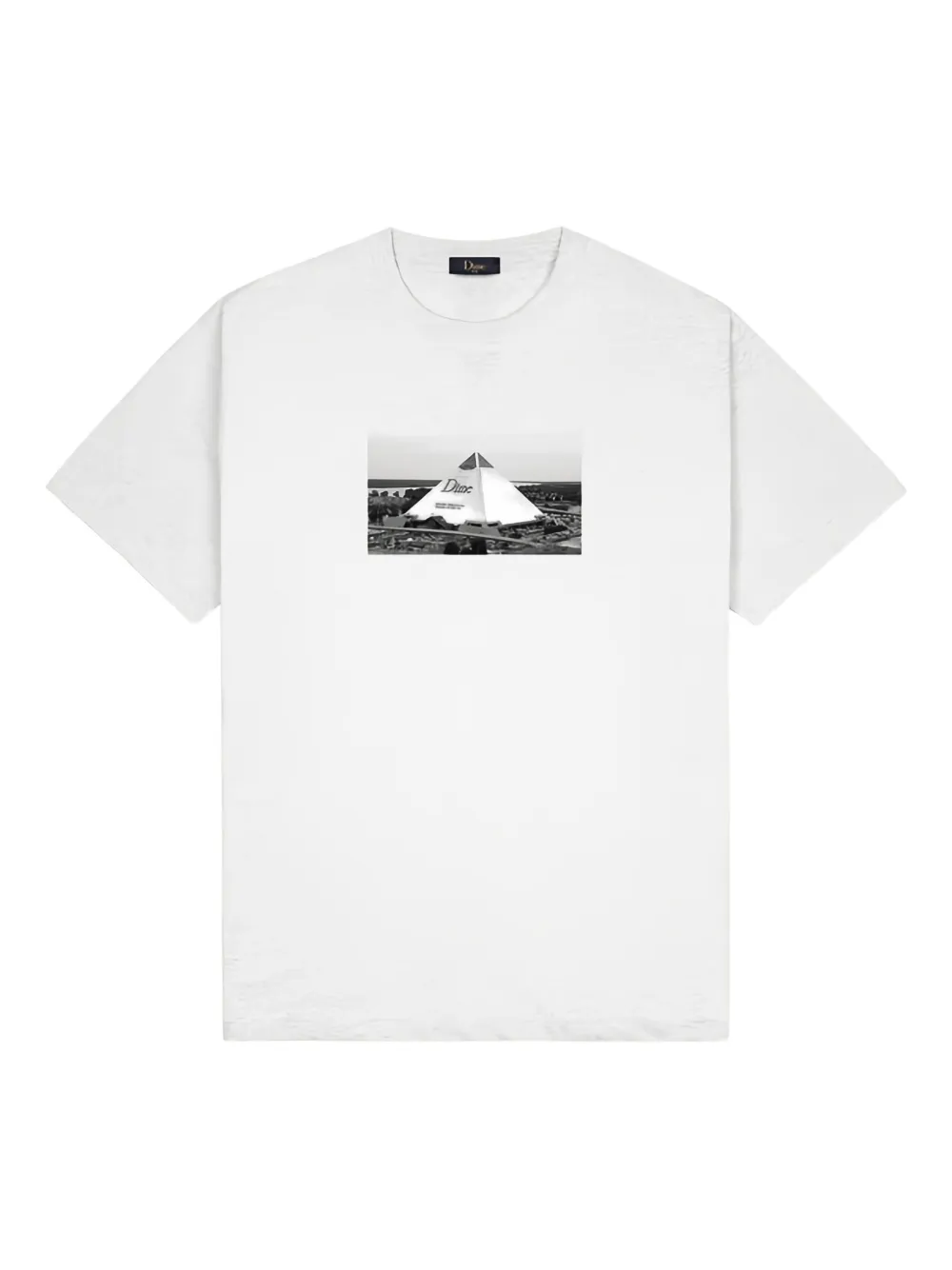 dime graphic-print cotton T-shirt | Grey | Image 1