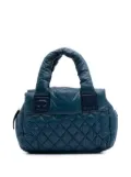 CHANEL Pre-Owned 2009-2010 Small Quilted Nylon Coco Cocoon tote bag - Blue
