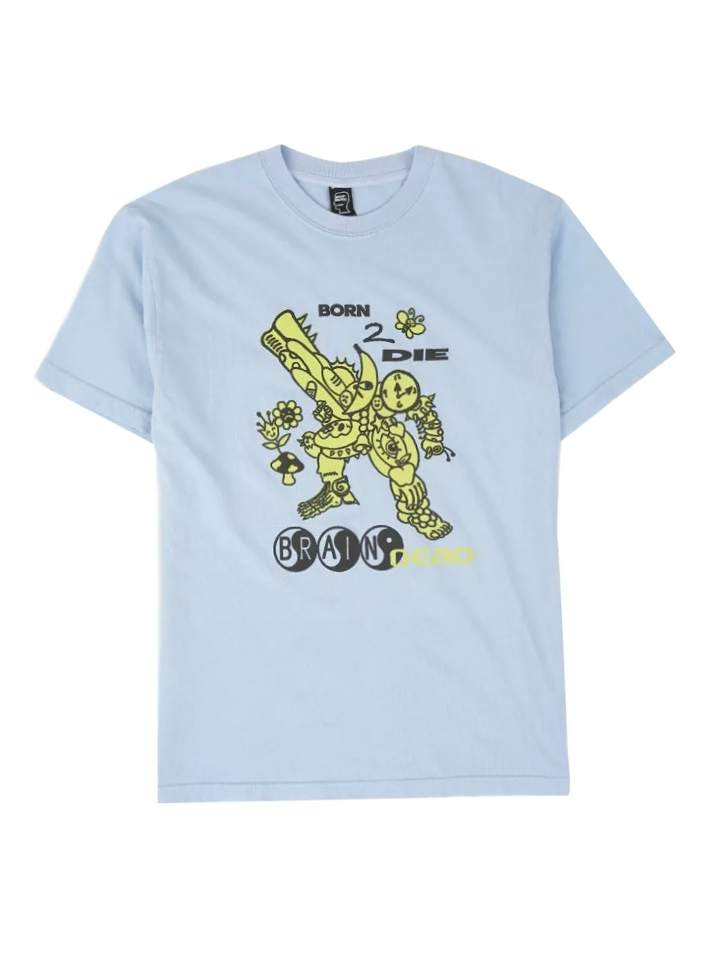 Brain Dead surreal-figure cotton T-shirt | Blue | Image 1