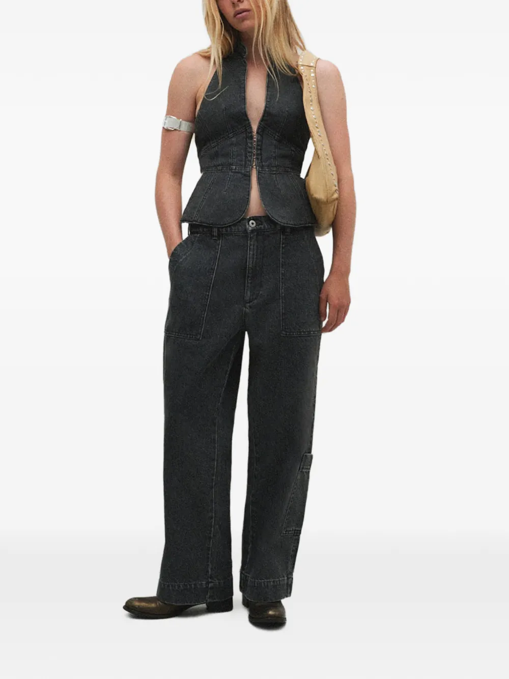  Gimaguas Relaxed-fit Pocket Jeans - Grey 