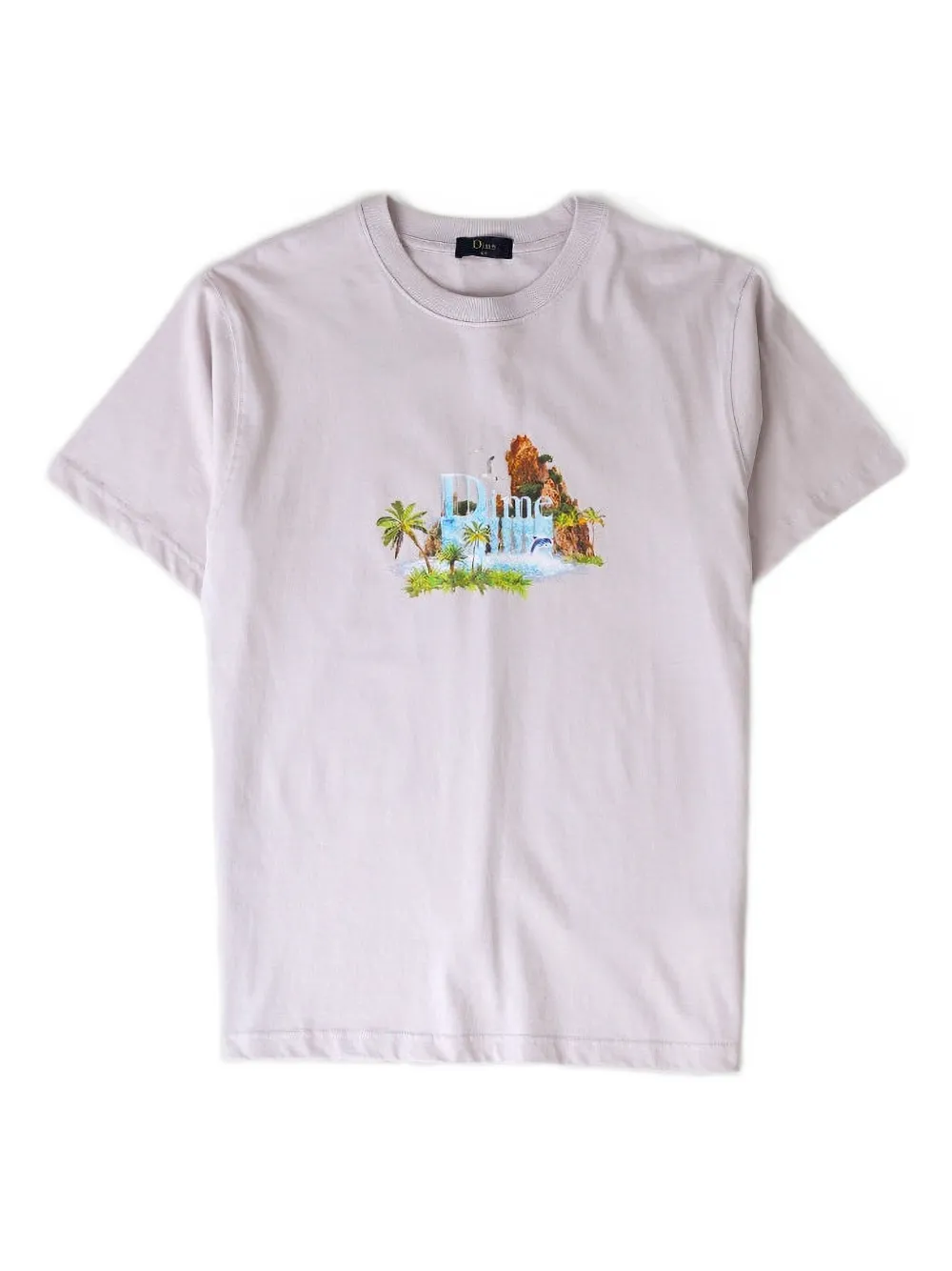 Dime Waterfall-graphic T-shirt In Pink