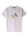 dime waterfall-graphic T-shirt - Pink