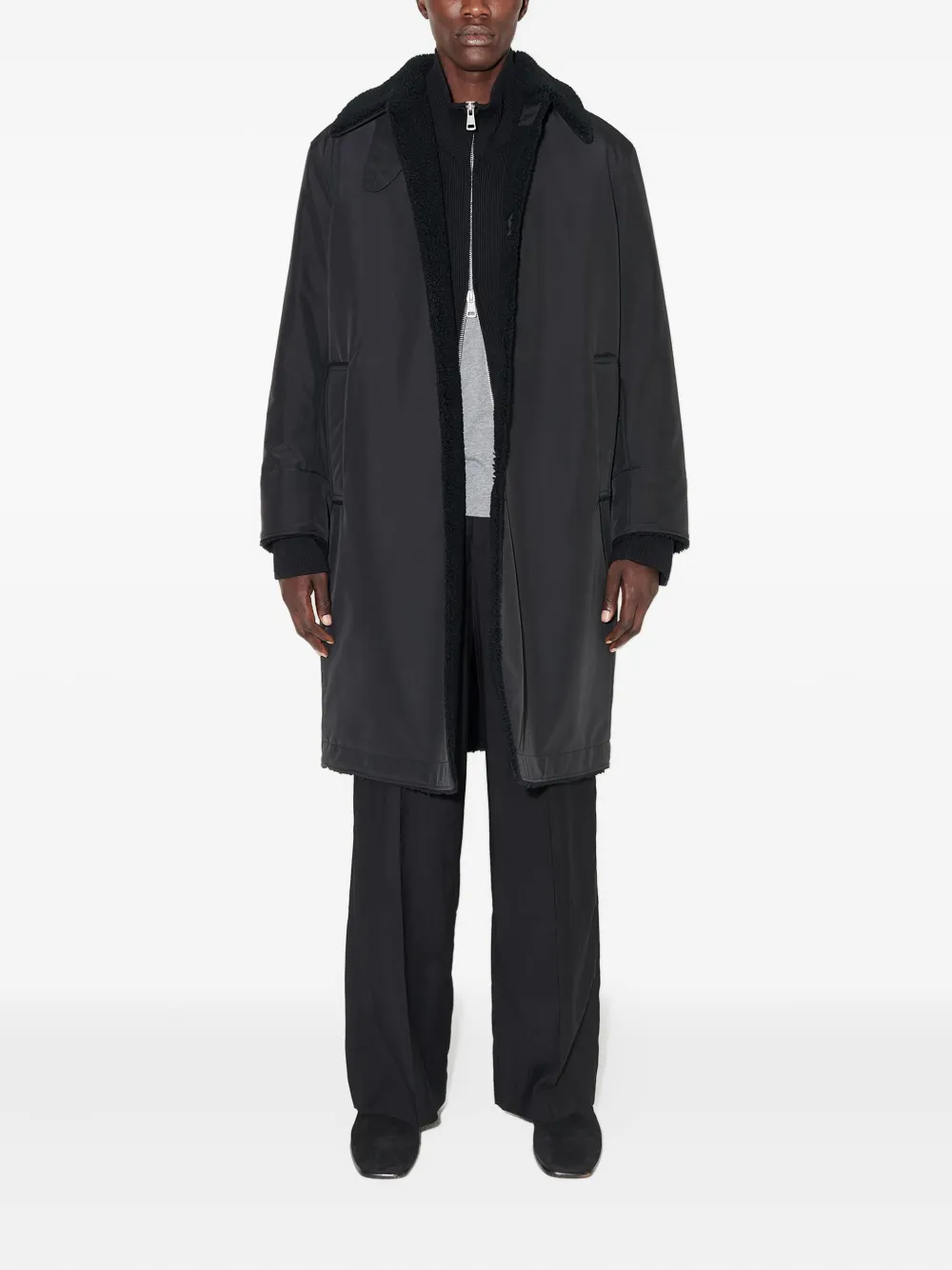 OUR LEGACY funnel-neck buttoned coat | Single Breasted Coats | Image 2