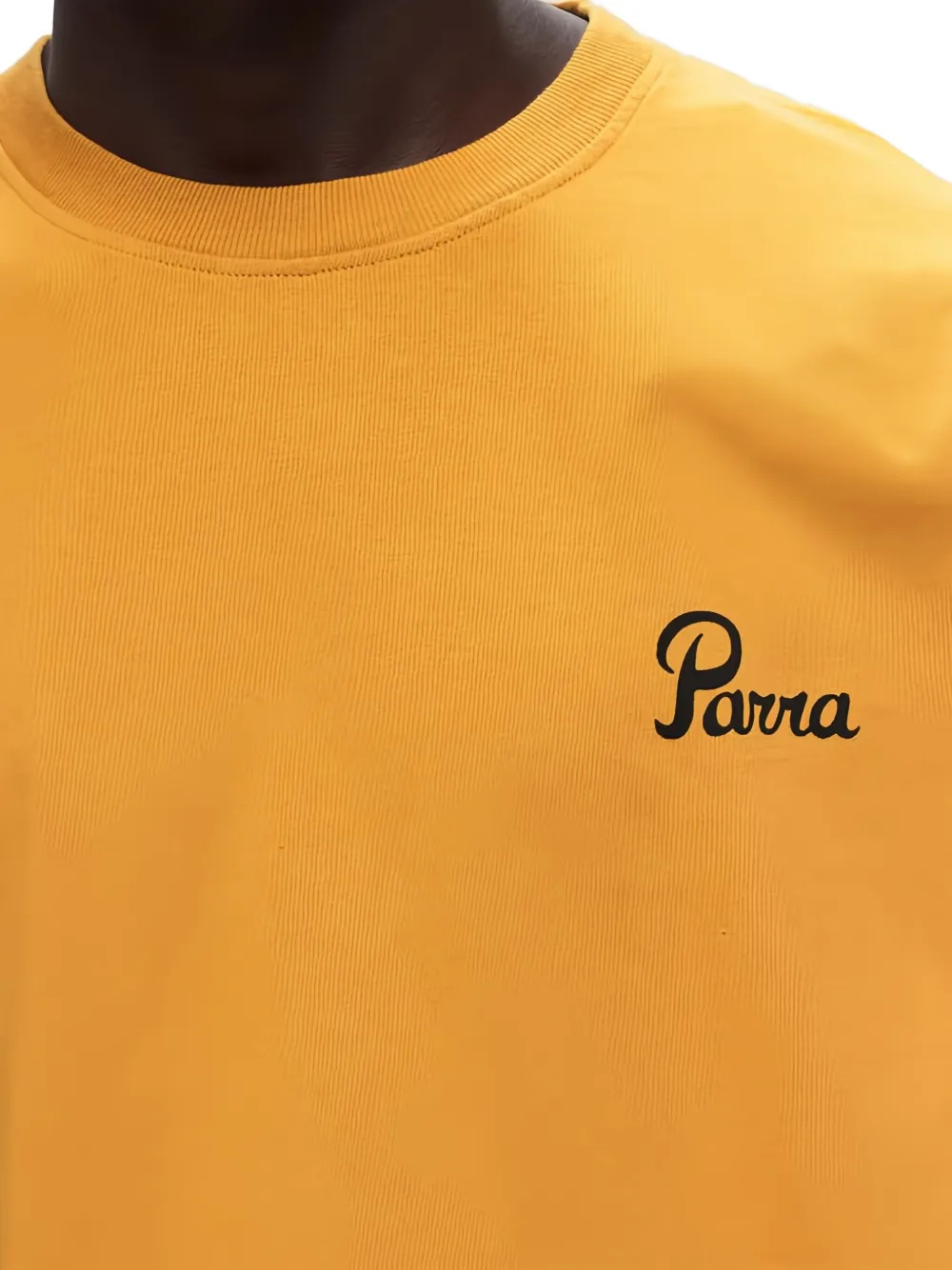 BY PARRA Katoenen T-shirt met zwaanprint Oranje