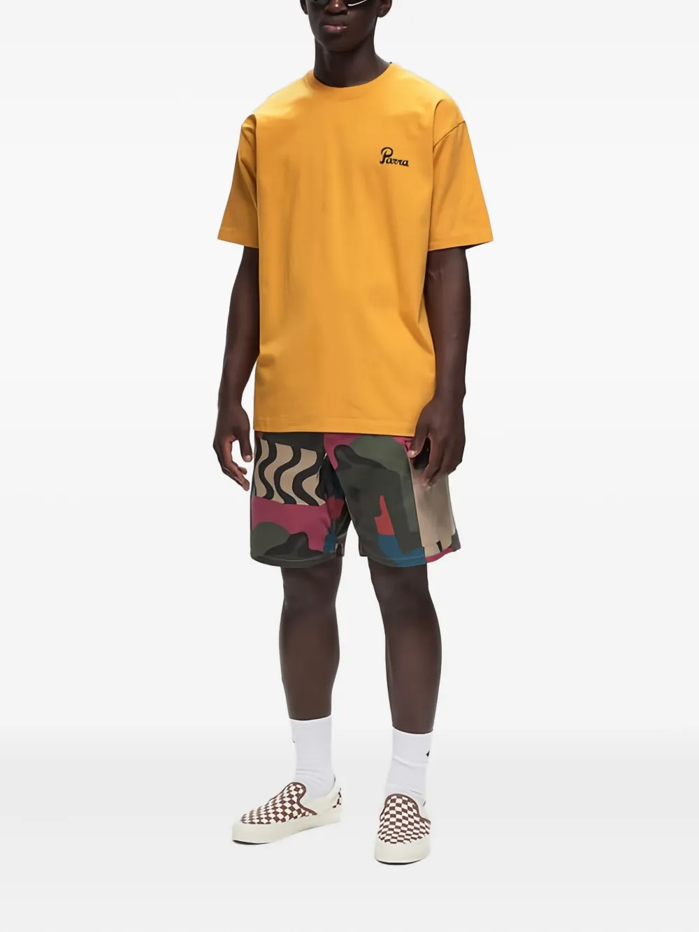 BY PARRA swan-print cotton T-shirt - Oranje