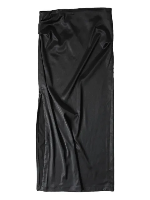 Open YY logo-print side-zip skirt