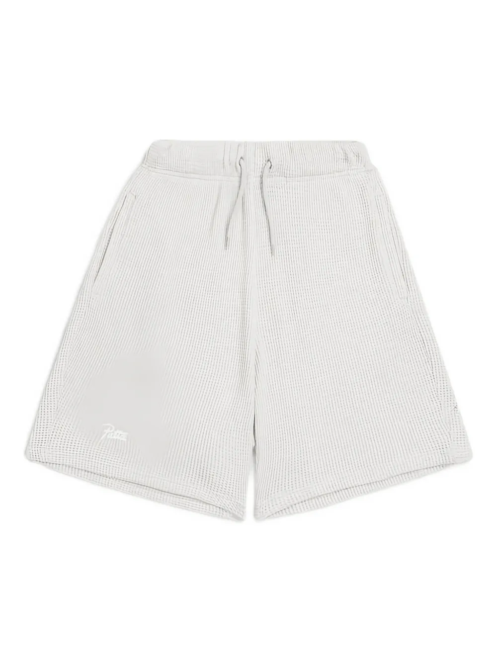 PATTA waffle-knit logo shorts | Grey | Image 1