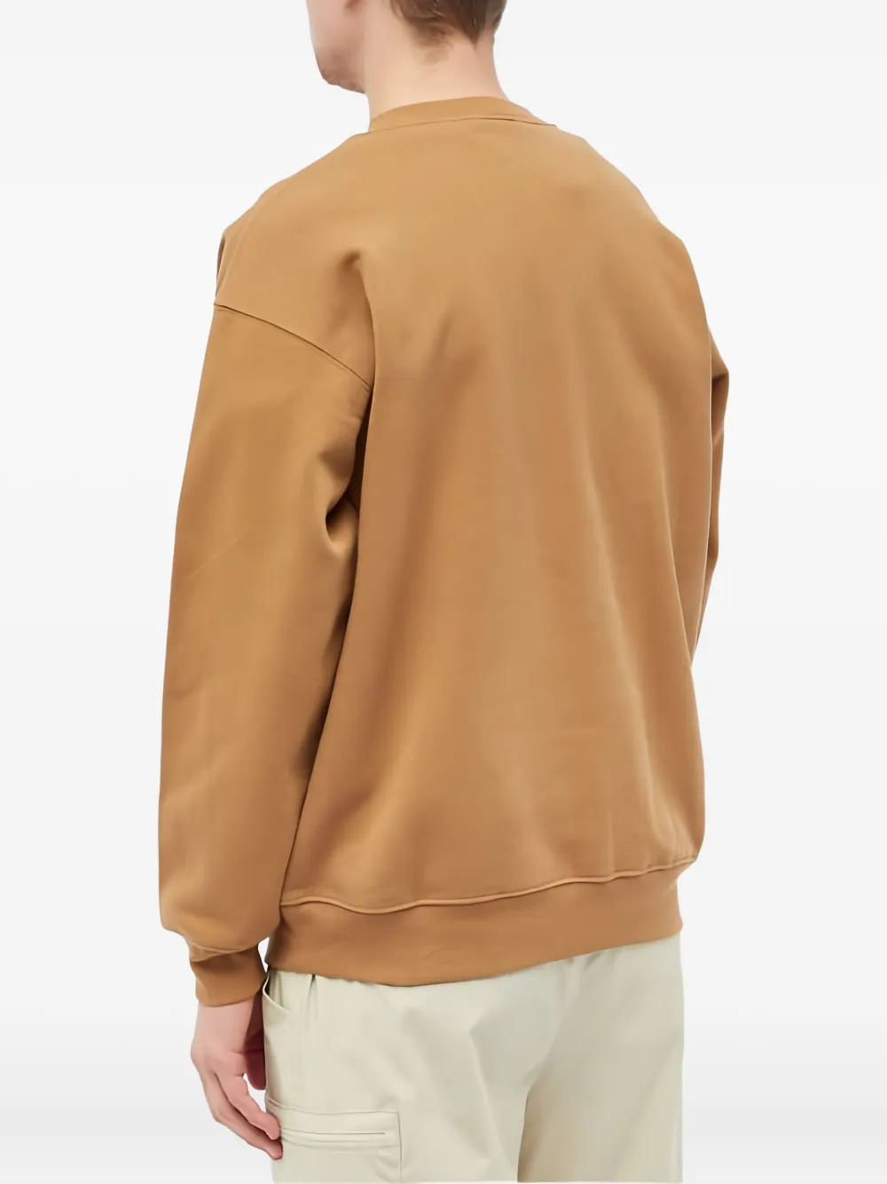 dime Sweater met geborduurd logo Bruin