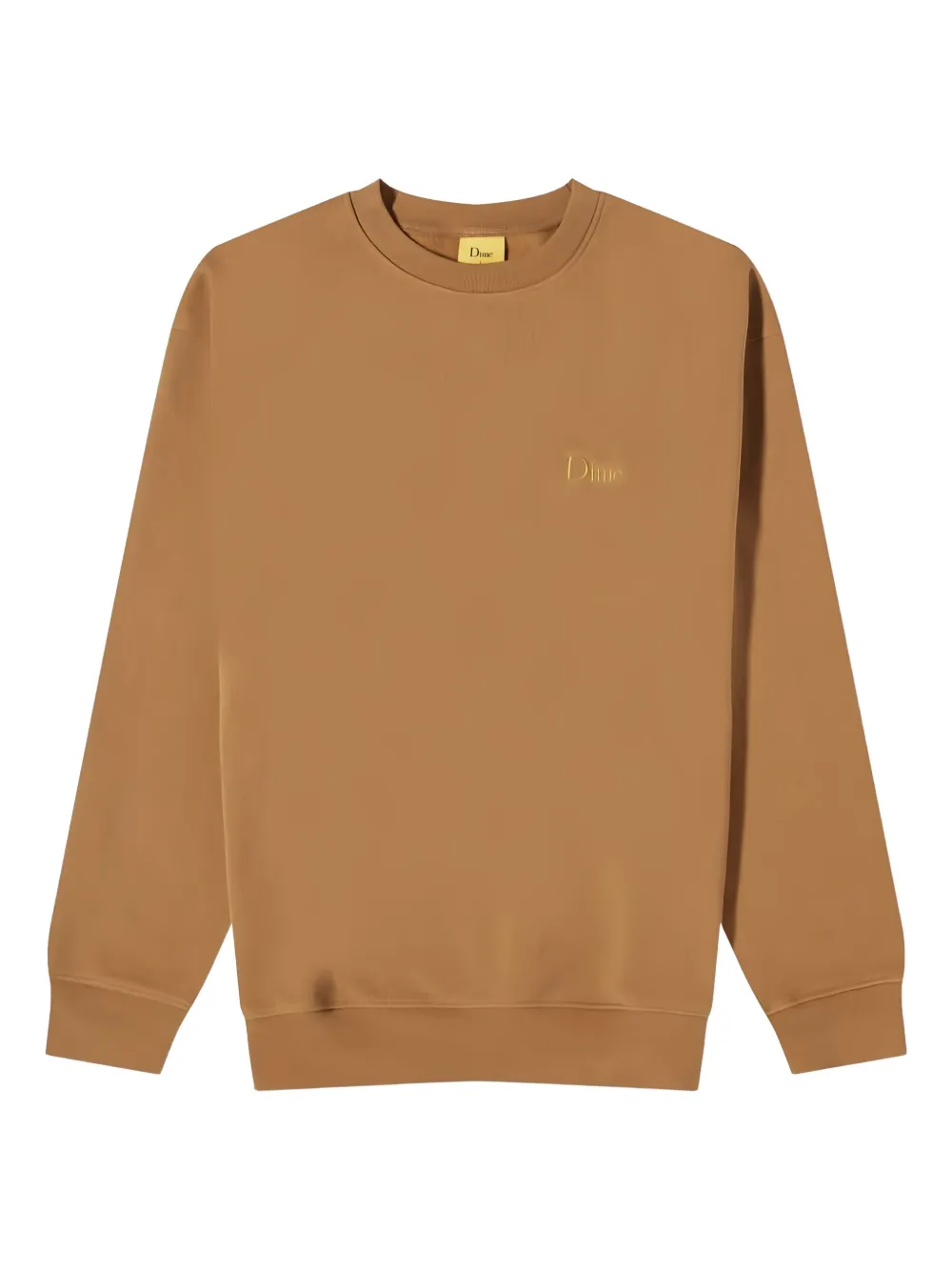 Dime Logo-embroidered Sweatshirt In Gold