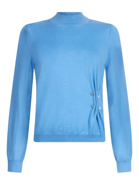 LIU JO gathered bead-embellished sweater 