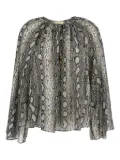 Michael Michael Kors snakeskin-print blouse - Green