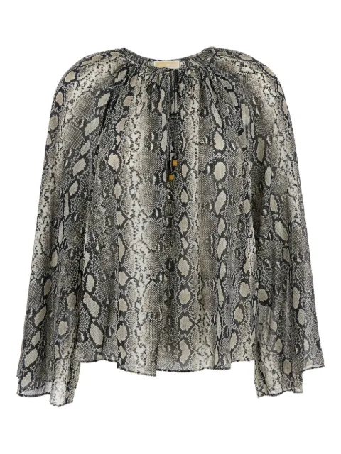 Michael Michael Kors snakeskin-print blouse