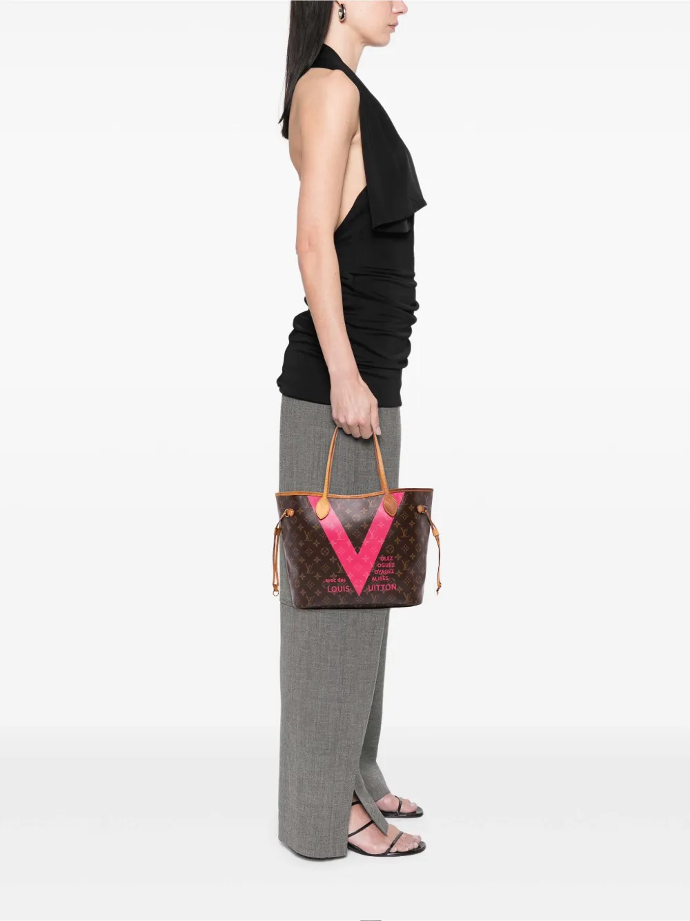 Louis Vuitton Pre-Owned 2015 Monogram V Neverfull MM tote bag | Pre-Owned | Image 2
