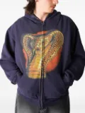 YARDSALE zip-up hoodie - Blue