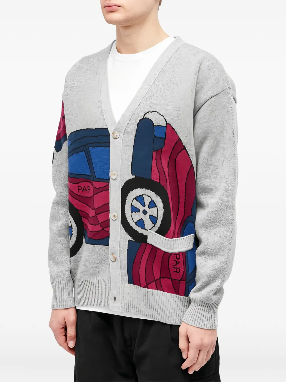  By Parra Knitted Cardigan - Grey 
