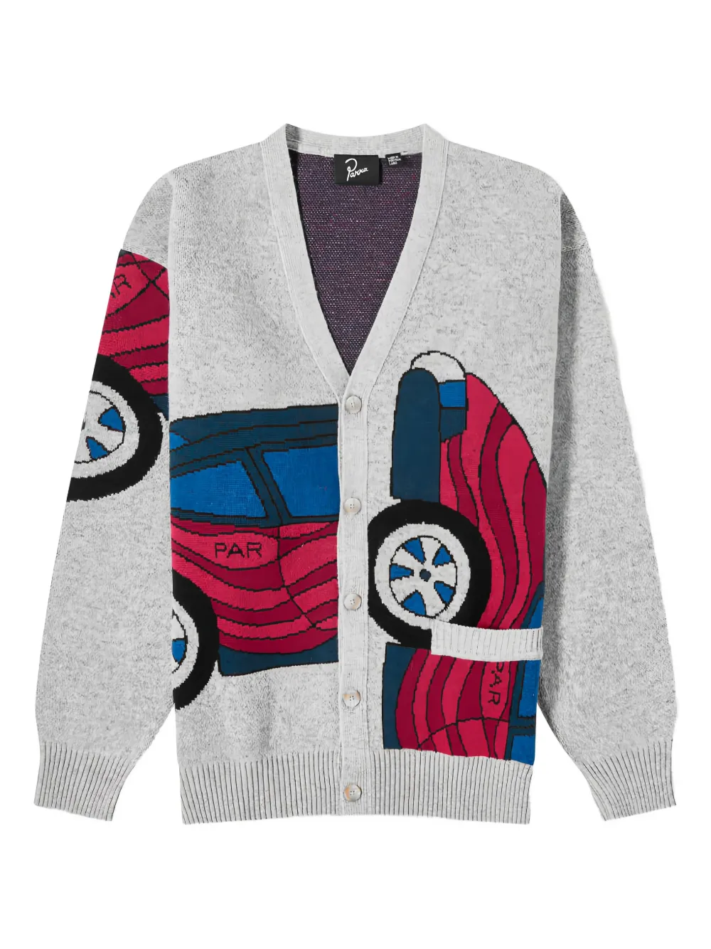 By Parra Knitted Cardigan In Green