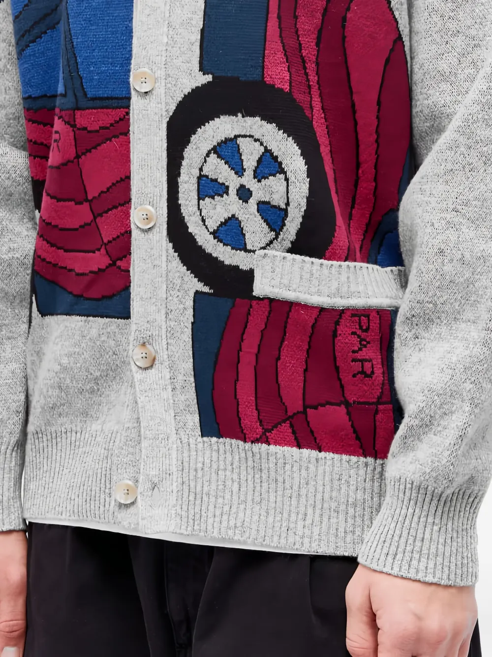 BY PARRA Gebreid vest Grijs