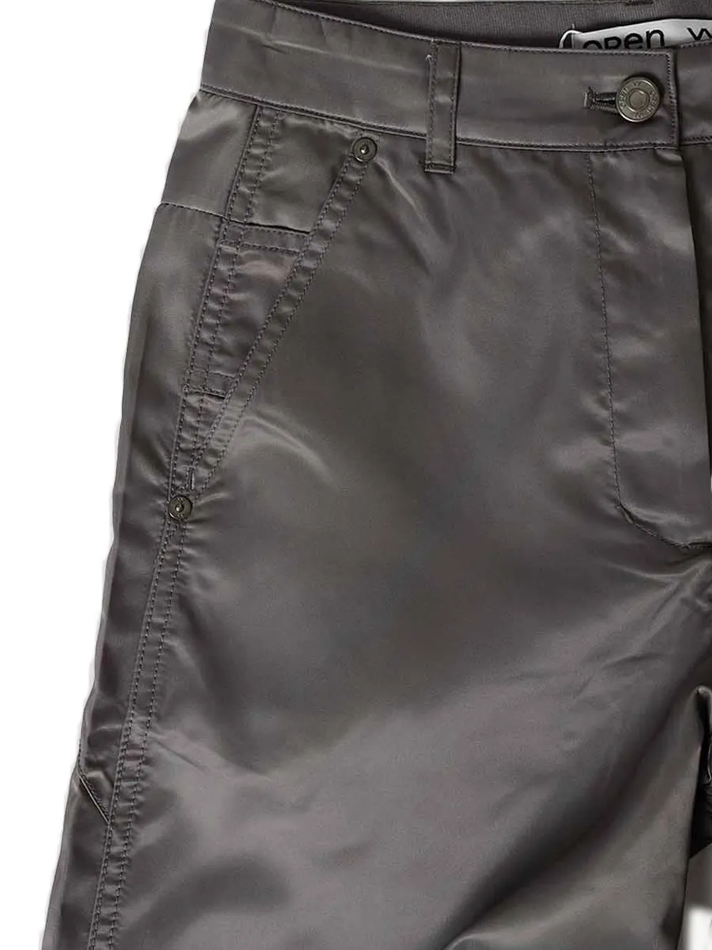 Open Yy Panelled Trousers In Brown