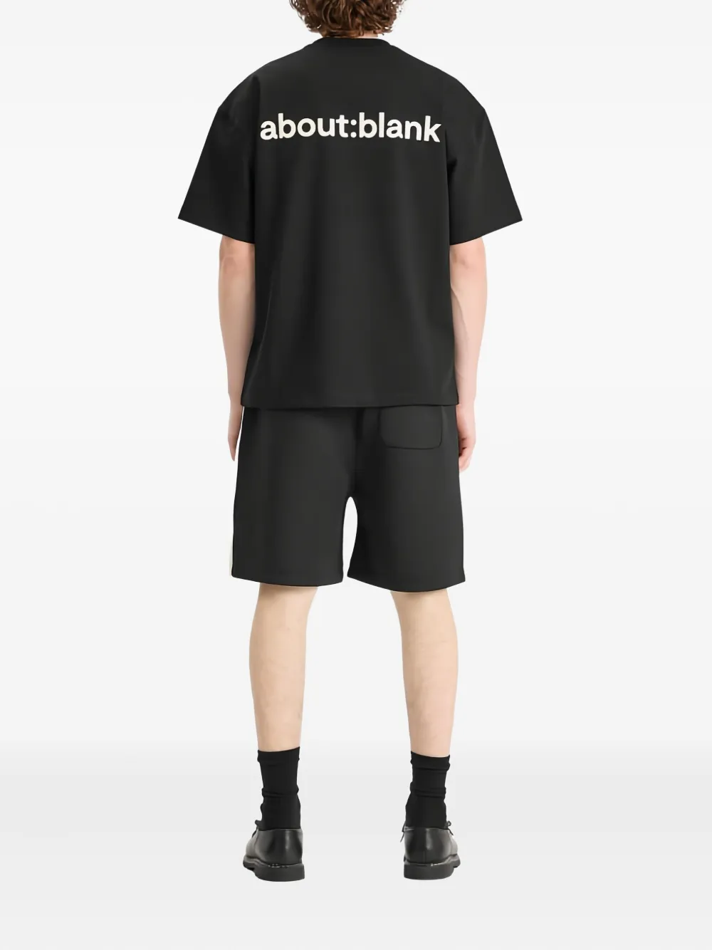 ABOUTBLANK Reverse T-shirt - Zwart
