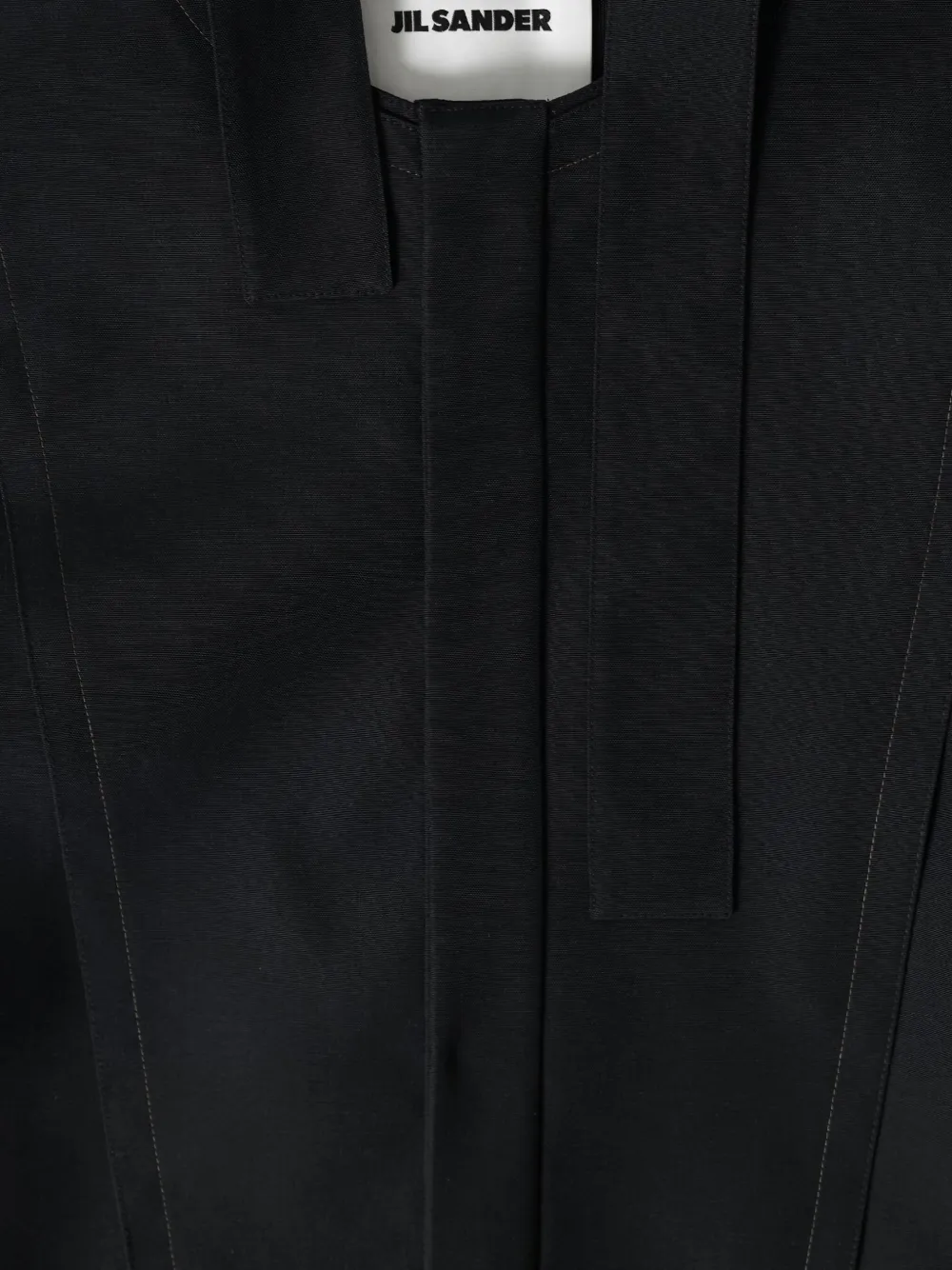 Jil Sander Overhemd met asymmetrische kraag Zwart