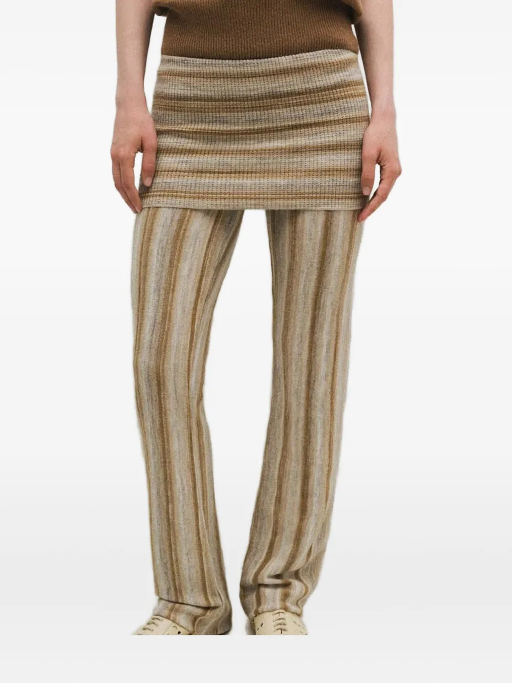 Gimaguas Cezza Striped Trousers In Neutral
