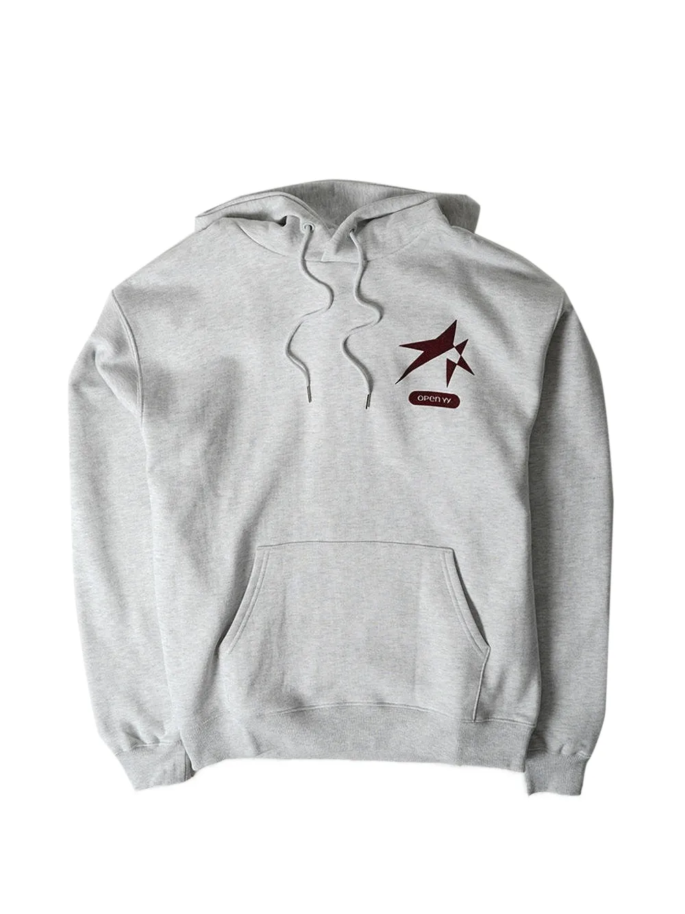 Open YY Mountain graphic-print hoodie - Grigio