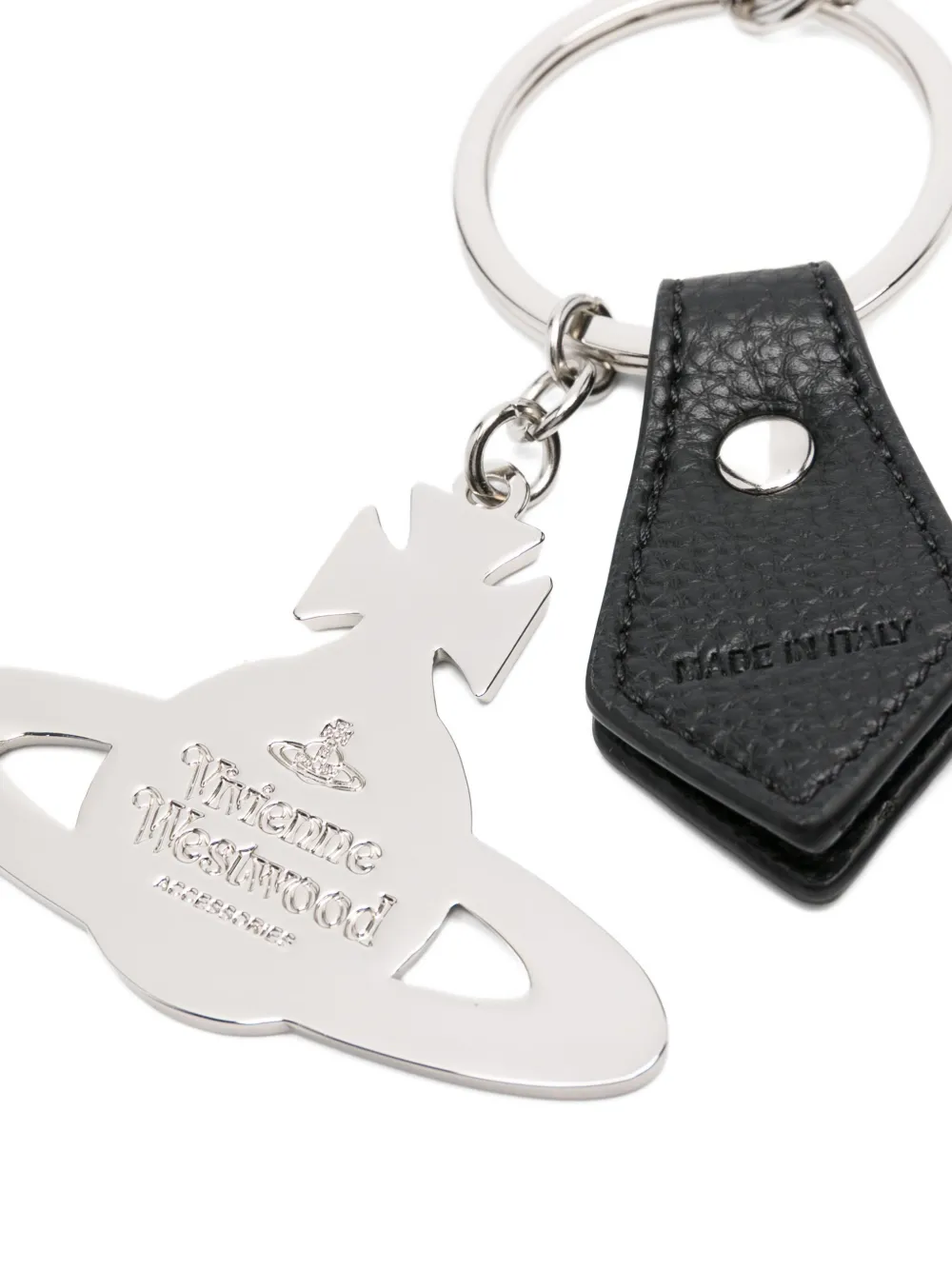 Vivienne Westwood Orb-plaque leather keyring | Women | Image 2
