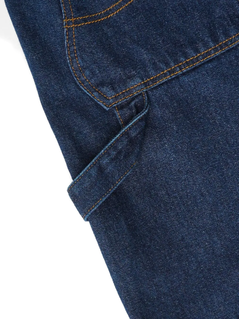 Dime Logo-embroidered Denim Shorts In Blue