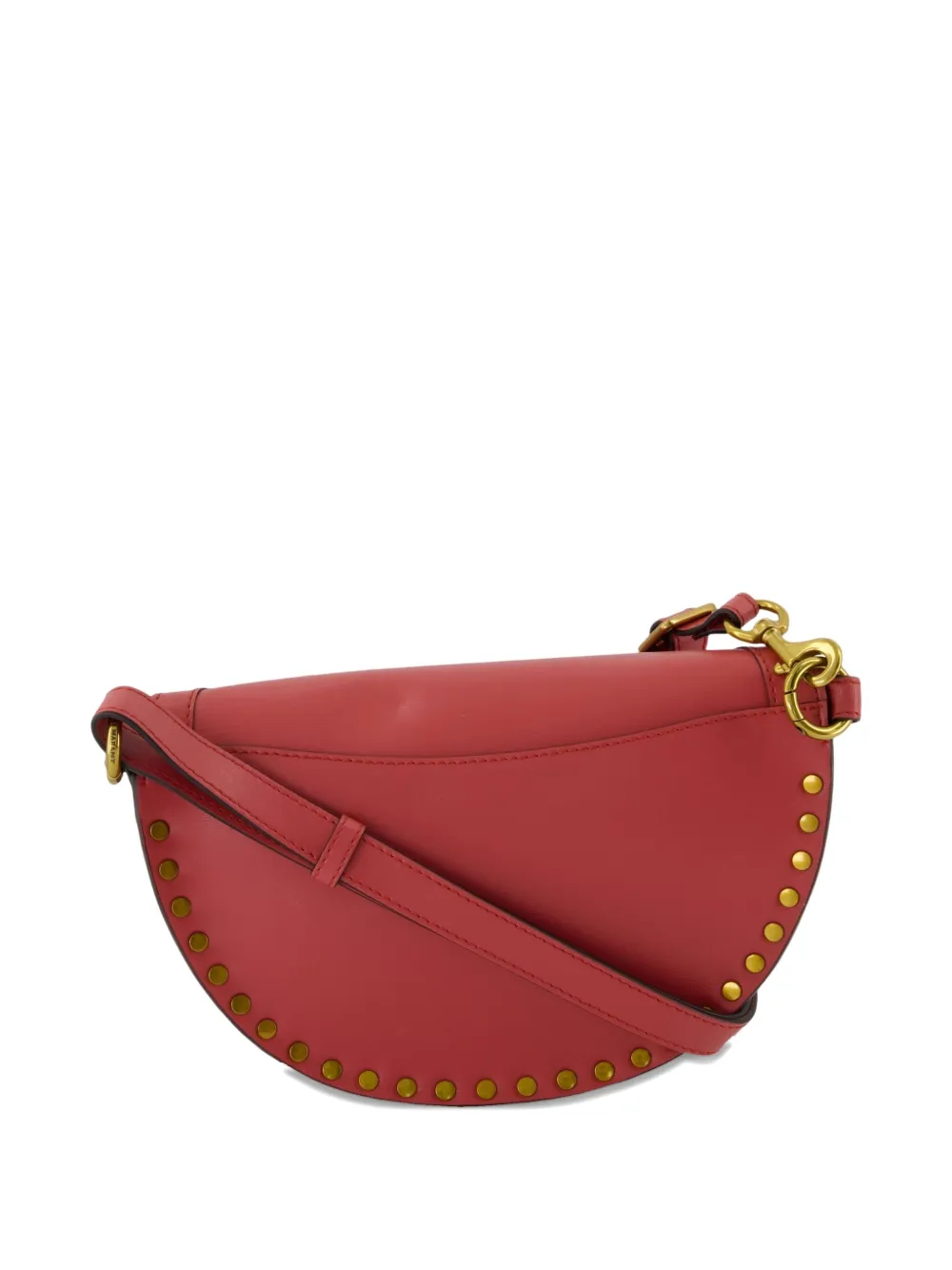 ISABEL MARANT Skano halvemaanvormige crossbodytas met studs Roze