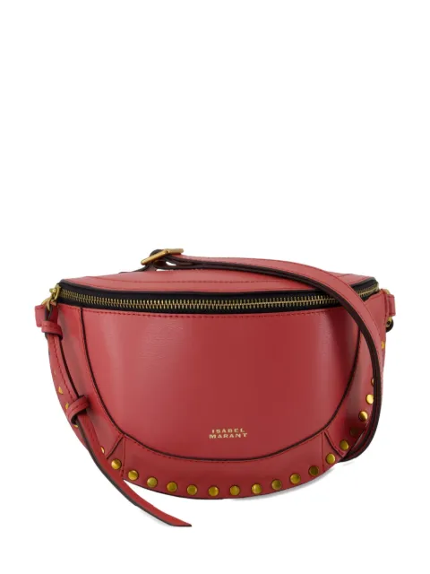 ISABEL MARANT Skano half-moon stud-embellished crossbody bag