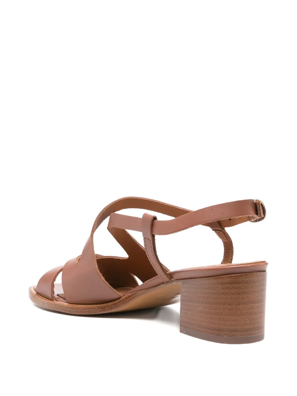 KING TARTUFOLI 50mm cross-strap sandals Brown