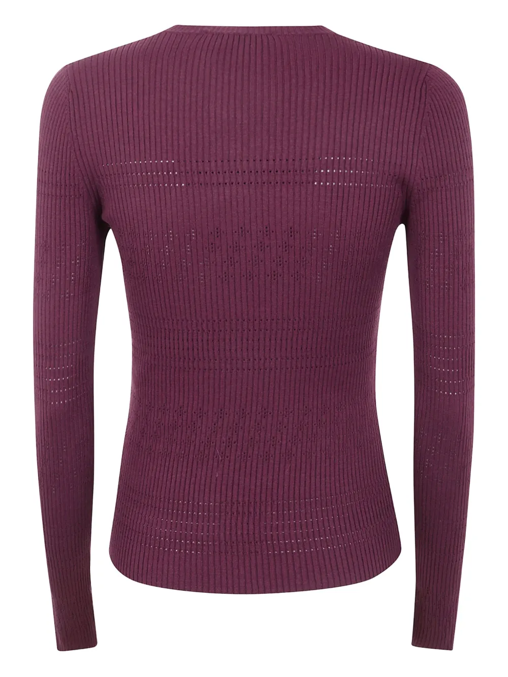 TWINSET Ribgebreide trui Rood