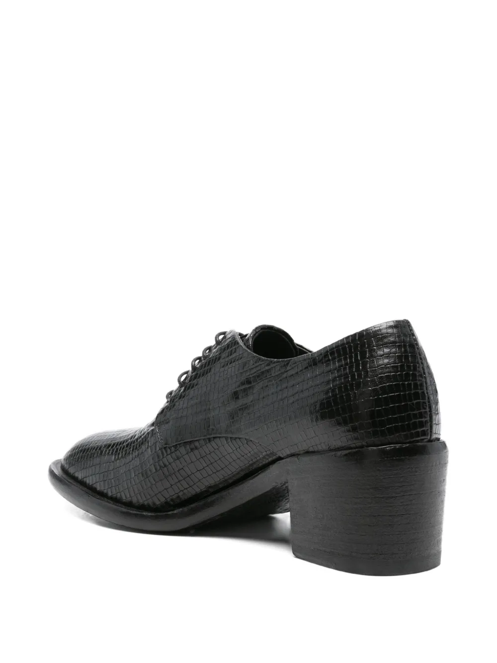 KING TARTUFOLI 55mm lace-up block-heel derby shoes Black