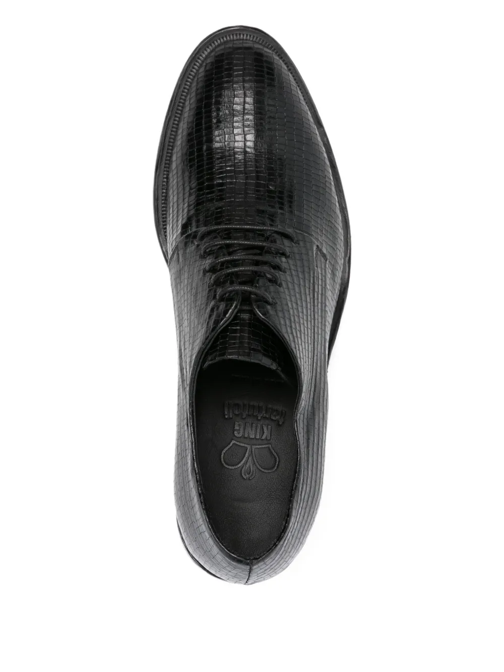 KING TARTUFOLI 55mm lace-up block-heel derby shoes Black