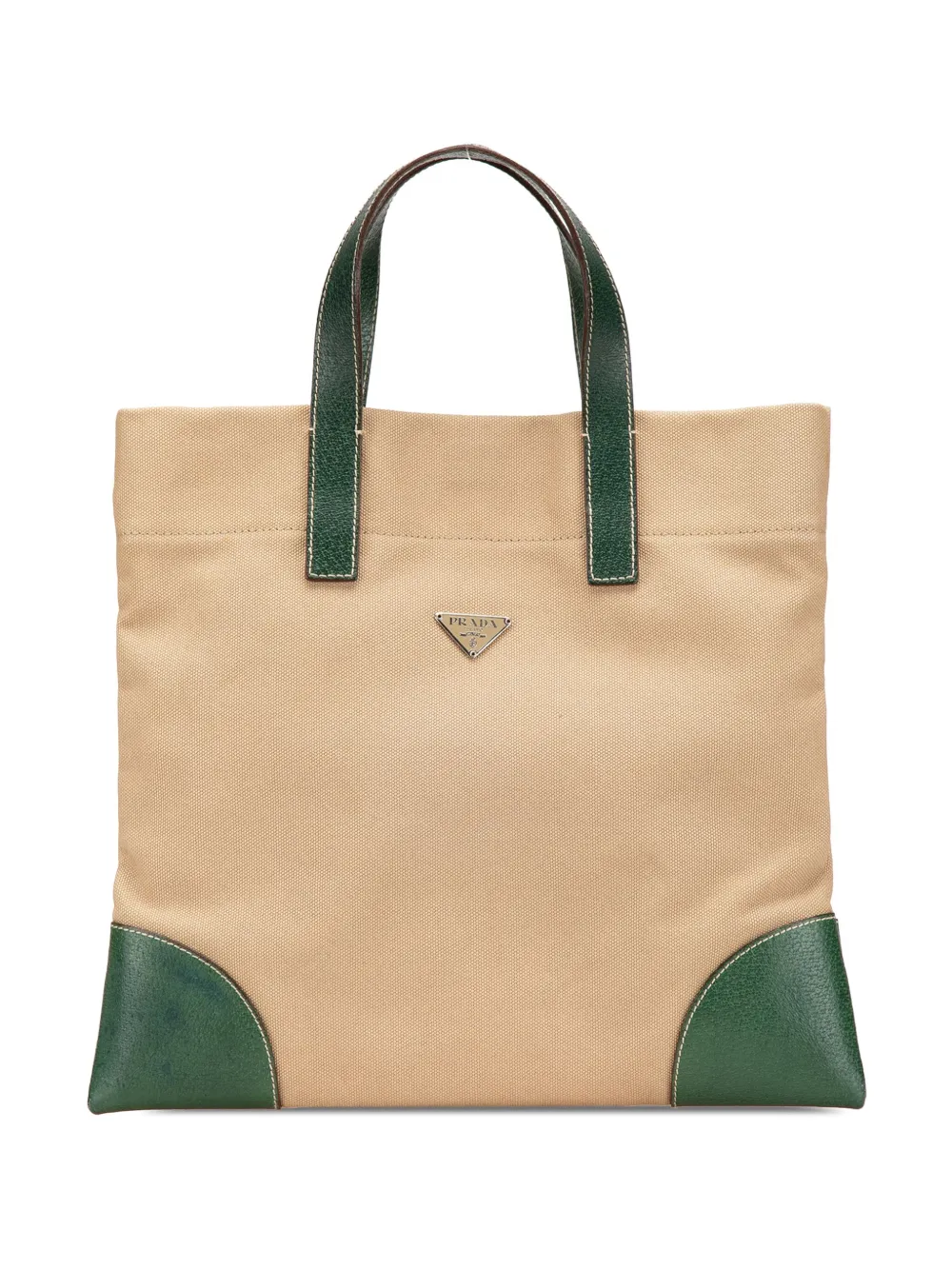 Prada Pre-Owned 2000-2013 Cinghiale Trimmed Canapa tote bag | Brown | Image 1