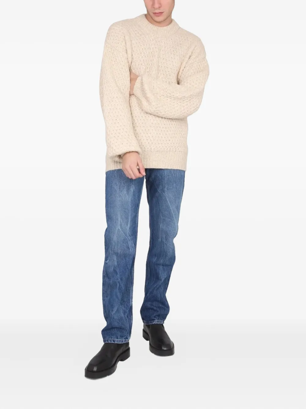 Séfr creased jeans - Blauw