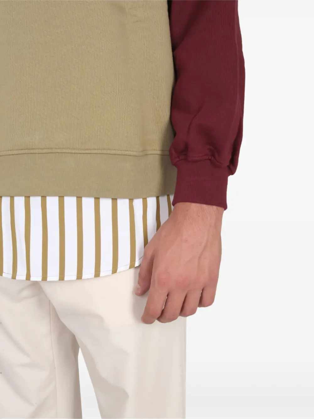 Sunnei Hoodie met raglan mouwen Beige