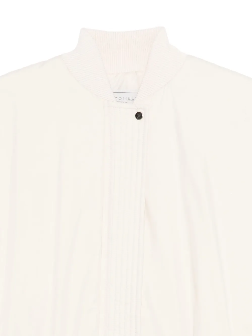 Antonelli Ribbed Sleeveless Vest In White