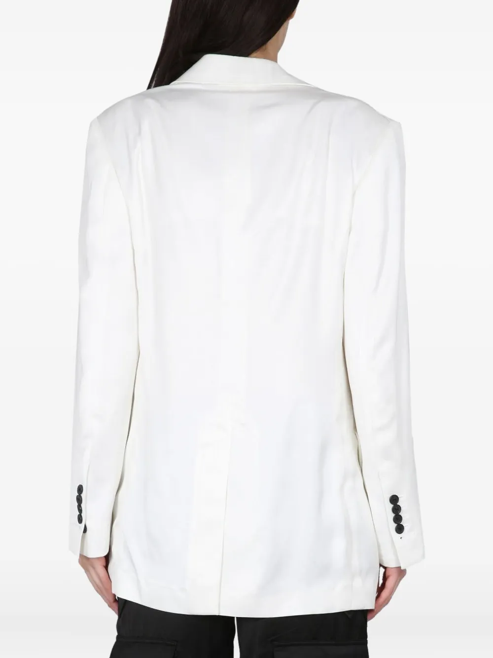 Tom Ford Buttoned Blazer In White