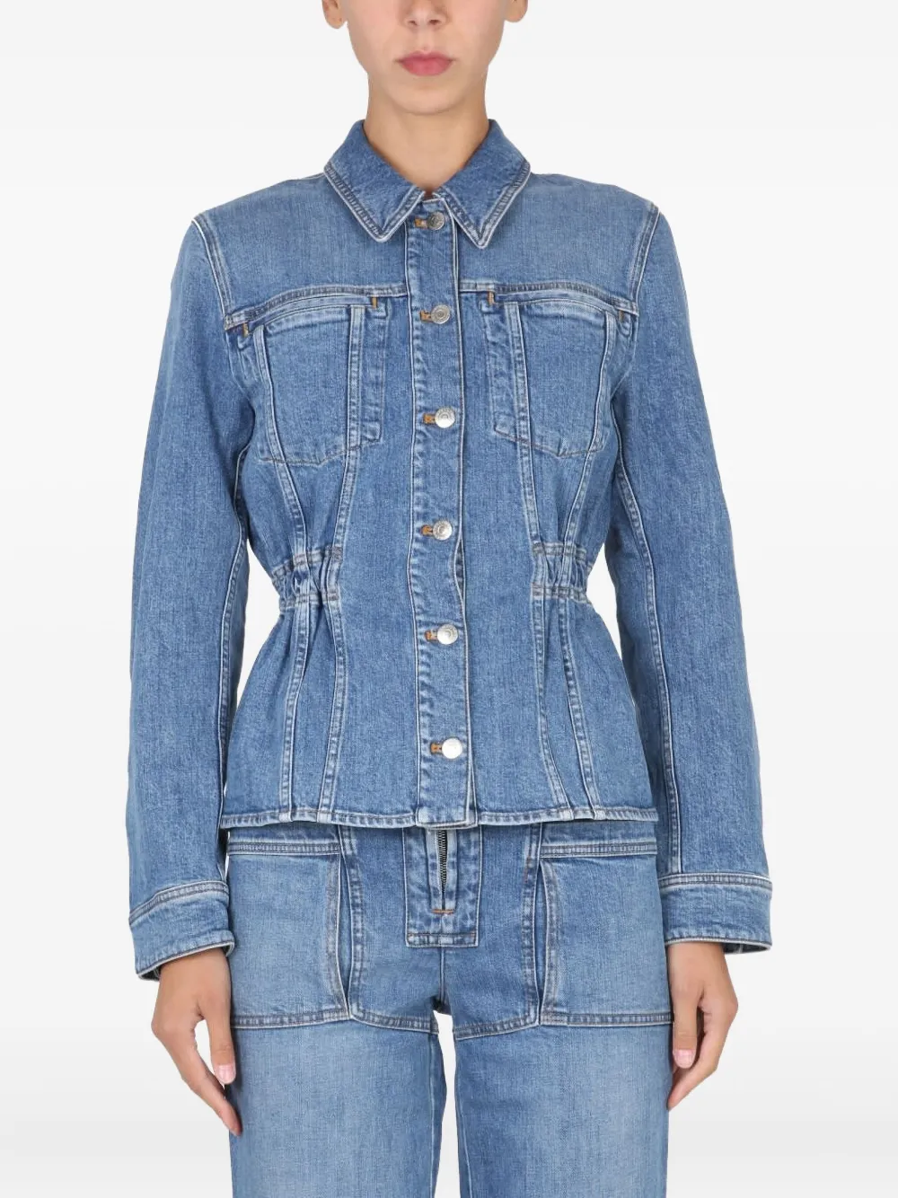 Stella McCartney chamarra de mezclilla con botones | azul | Image 1