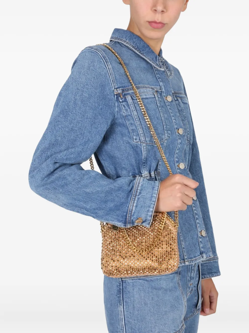 Stella McCartney Denim jack Blauw
