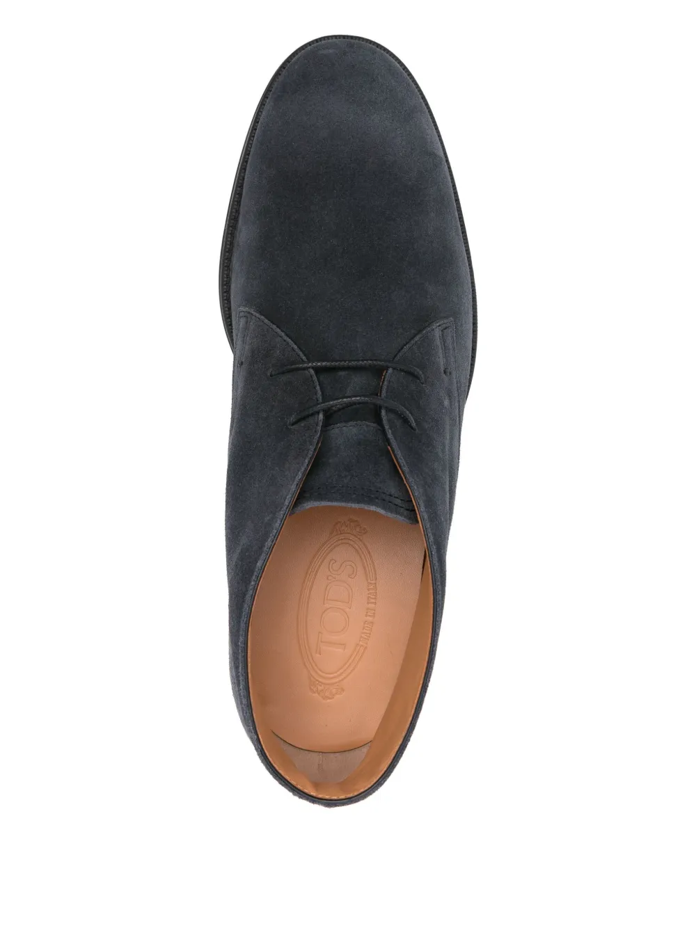Tod's Chukka suede lace-up boots Blue