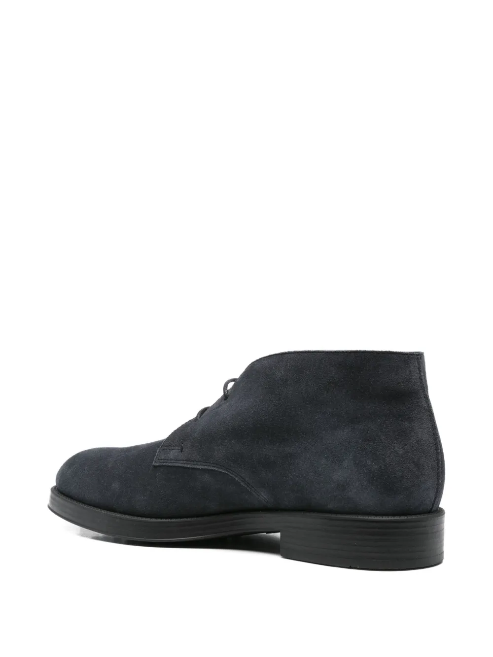Tod's Chukka suede lace-up boots Blue