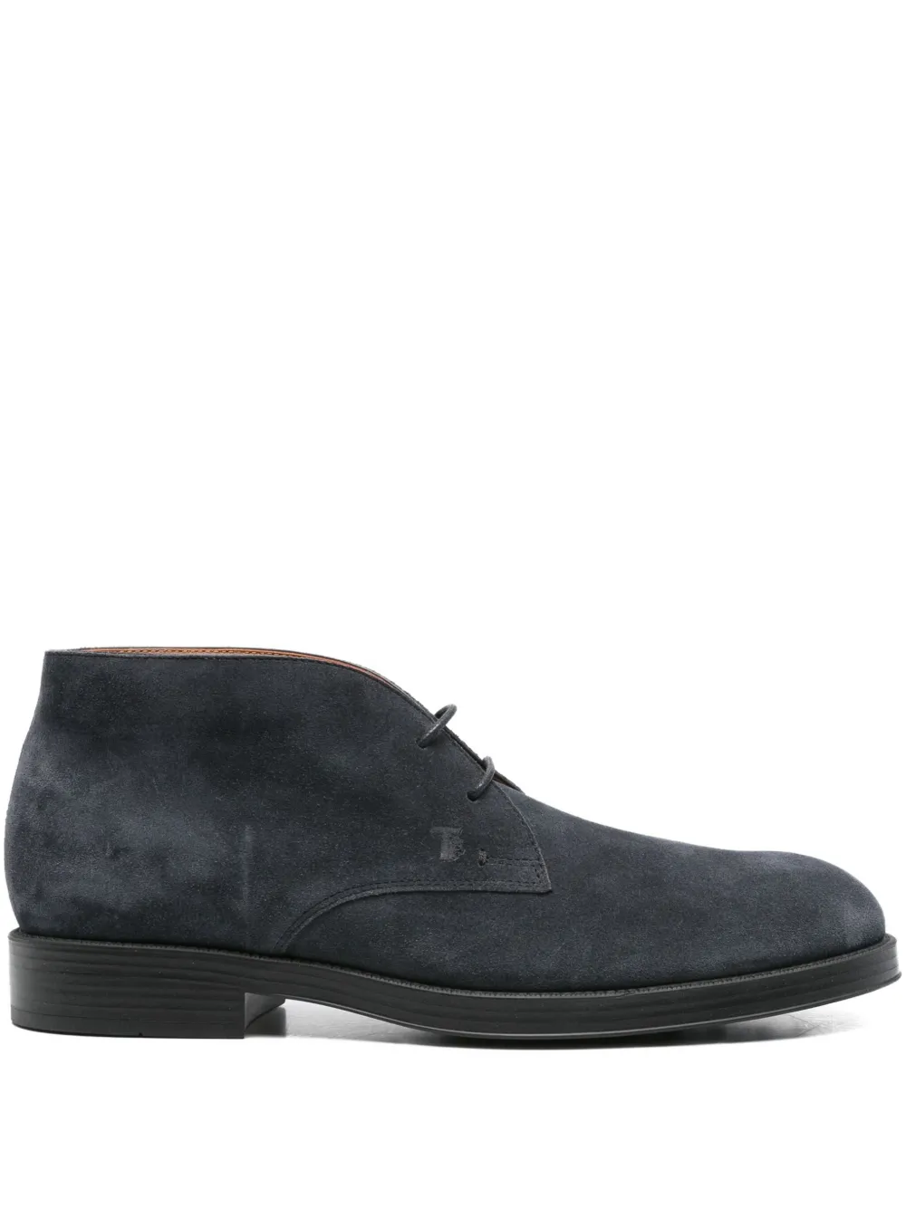 Tod's Chukka suede lace-up boots Blue