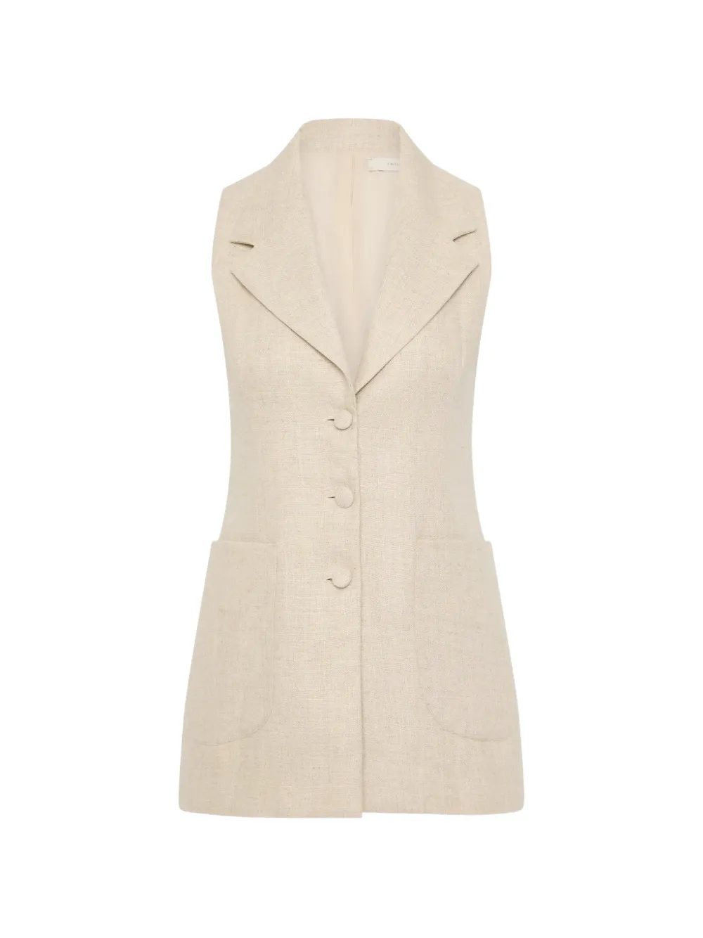 Faithfull the Brand Josette button vest - Toni neutri