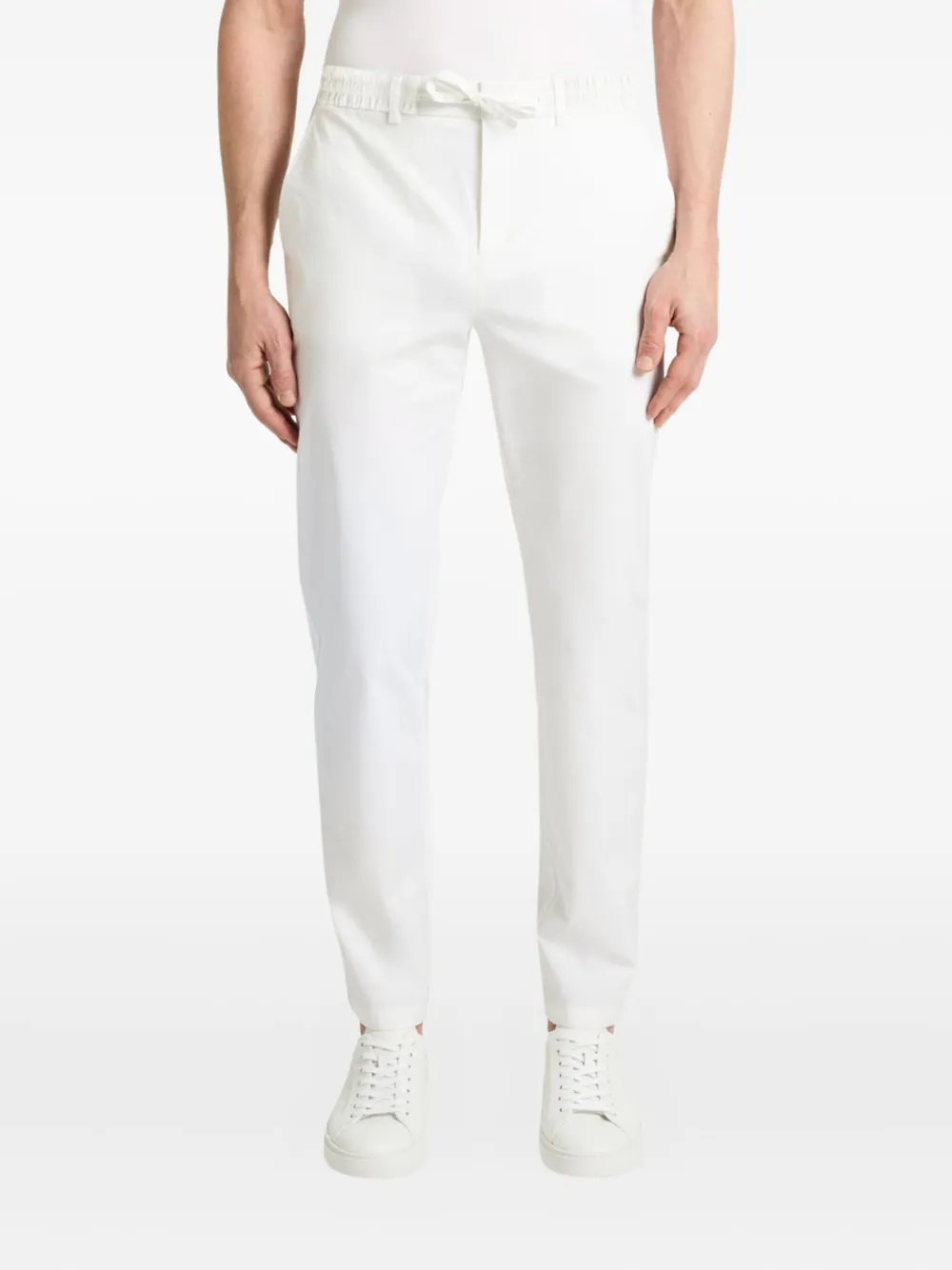 Bluemint Arnold broek met elastische tailleband - Wit